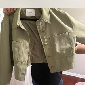 NWOT Aritzia Wilfred Olive Utility Jacket